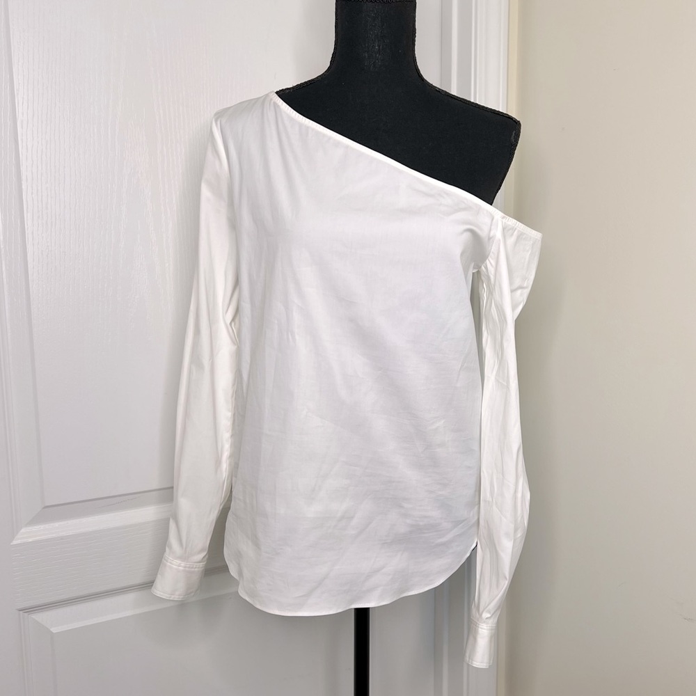 One shoulder Theory blouse
